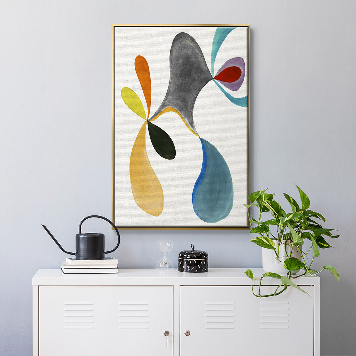 Magic Tricks I - Floater Framed Canvas Print