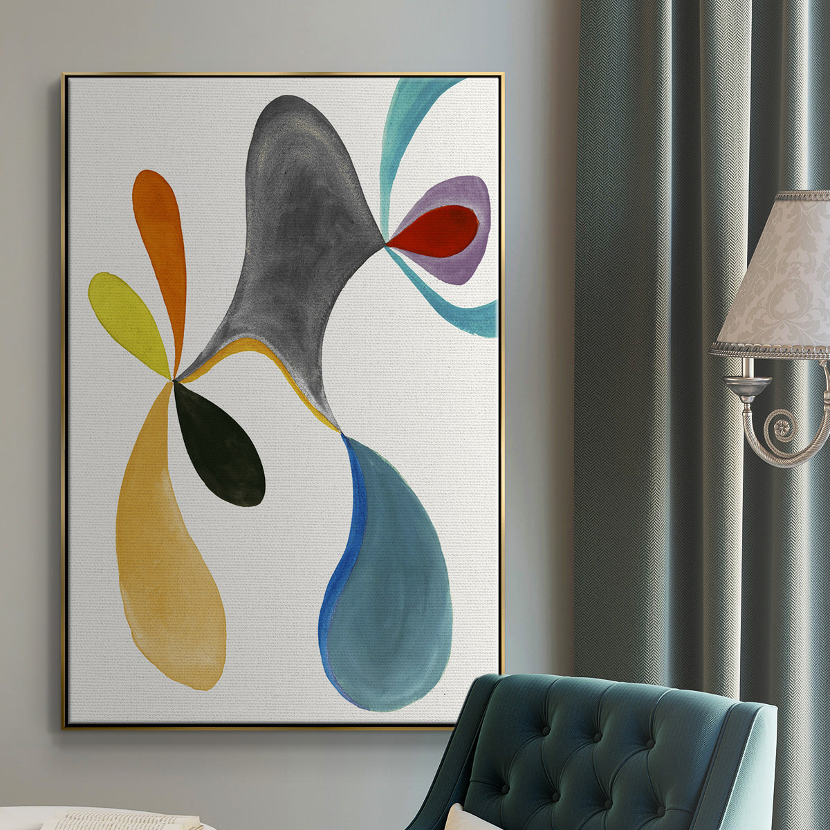 Magic Tricks I - Floater Framed Canvas Print