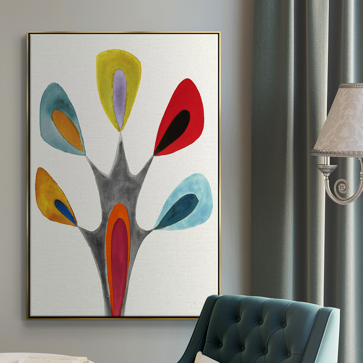 Magic Tricks II - Floater Framed Canvas Print