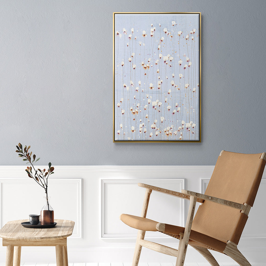 String Theory V1 - Floater Framed Canvas Print