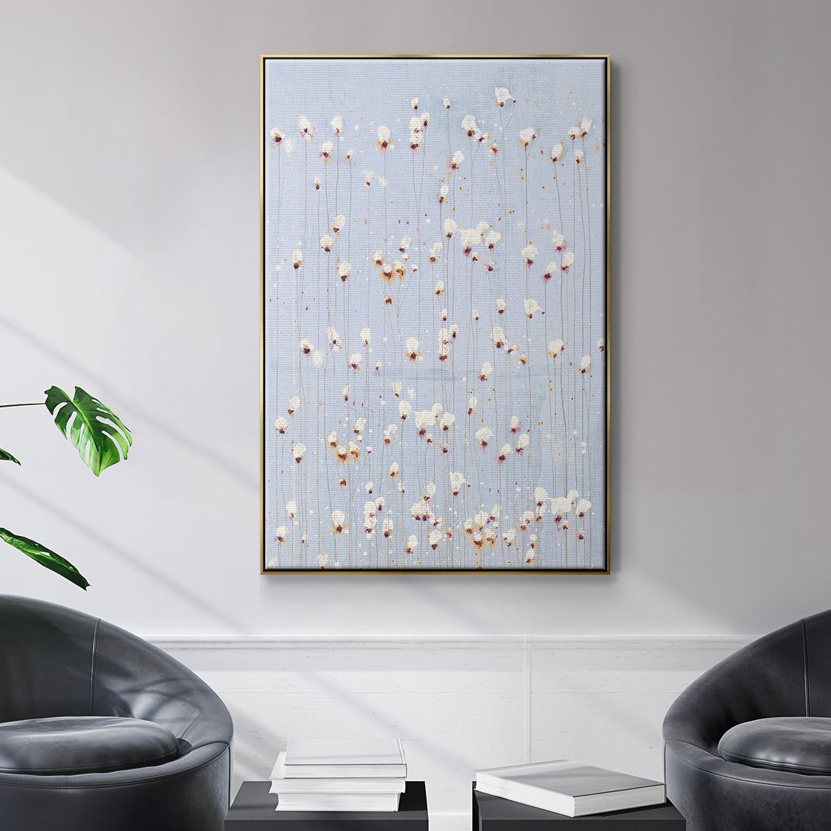 String Theory V1 - Floater Framed Canvas Print
