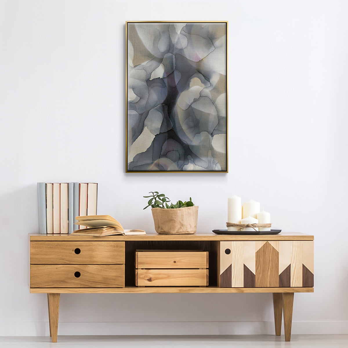 Heavy Weather - Floater Framed Canvas Print