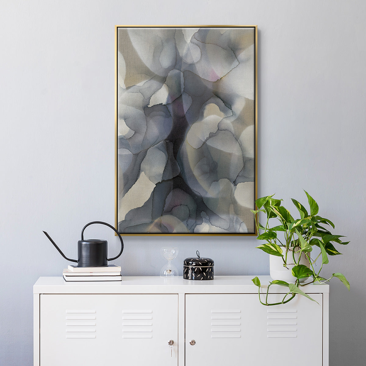 Heavy Weather - Floater Framed Canvas Print