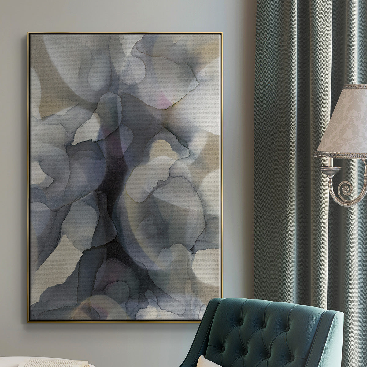 Heavy Weather - Floater Framed Canvas Print
