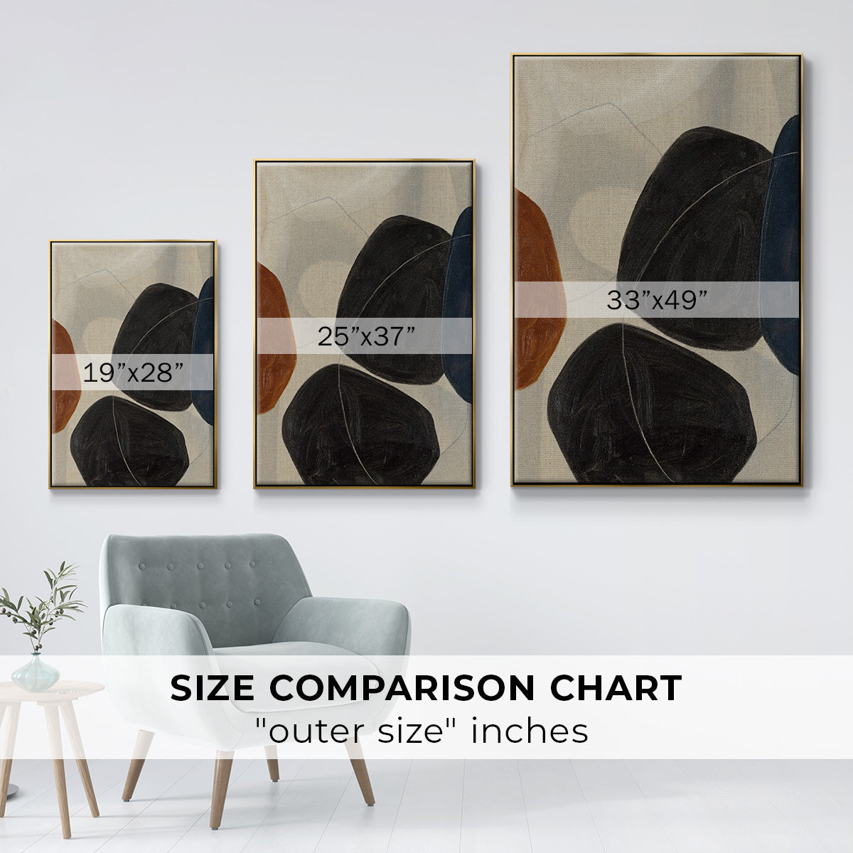 Gravity I - Floater Framed Canvas Print