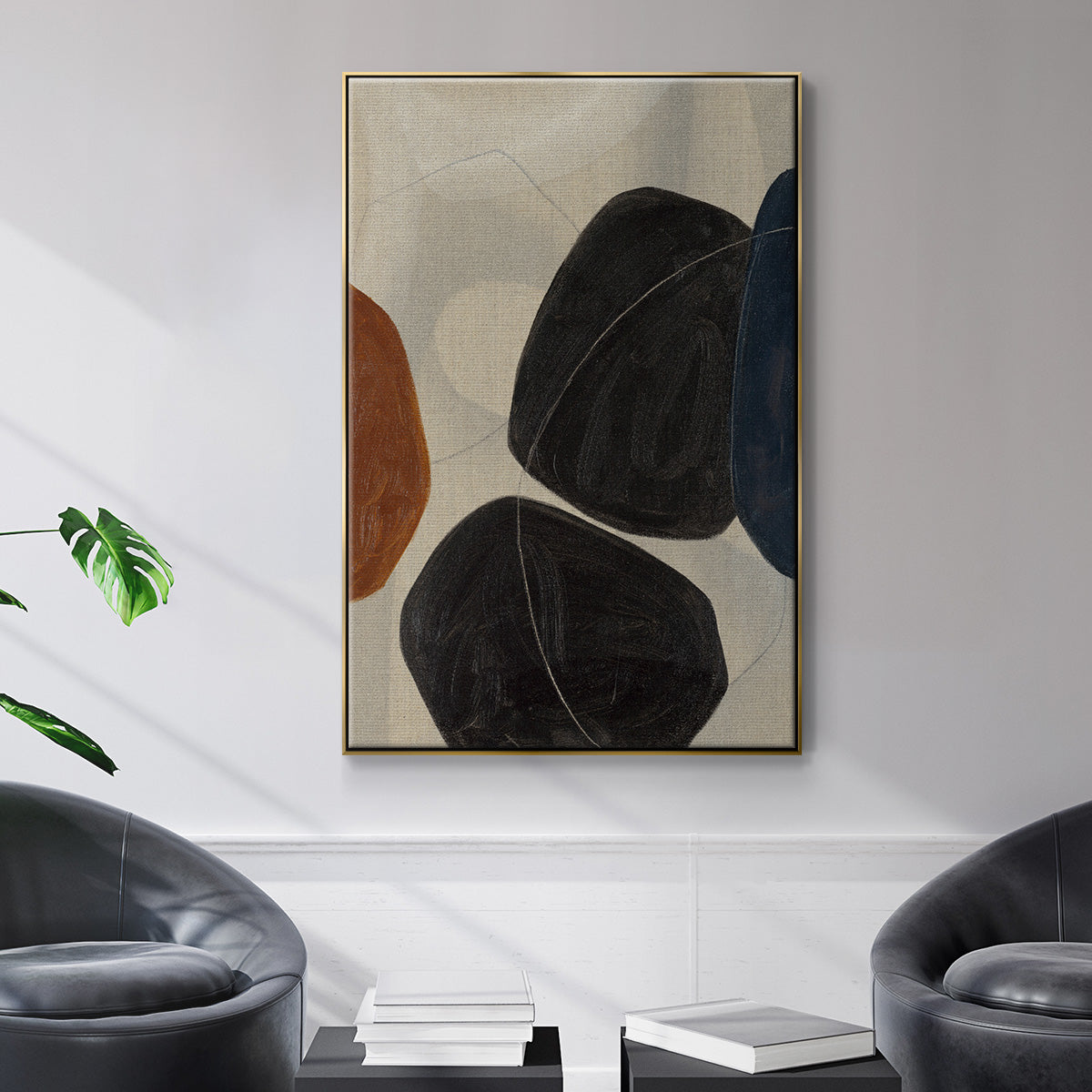 Gravity I - Floater Framed Canvas Print