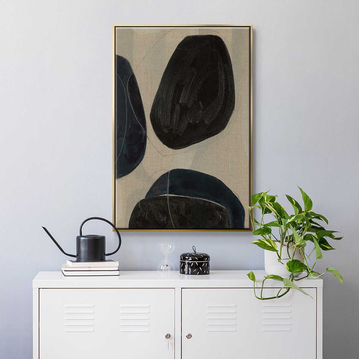Gravity II - Floater Framed Canvas Print