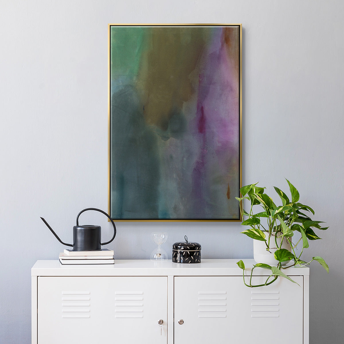 Simple Yet Affecting - Floater Framed Canvas Print
