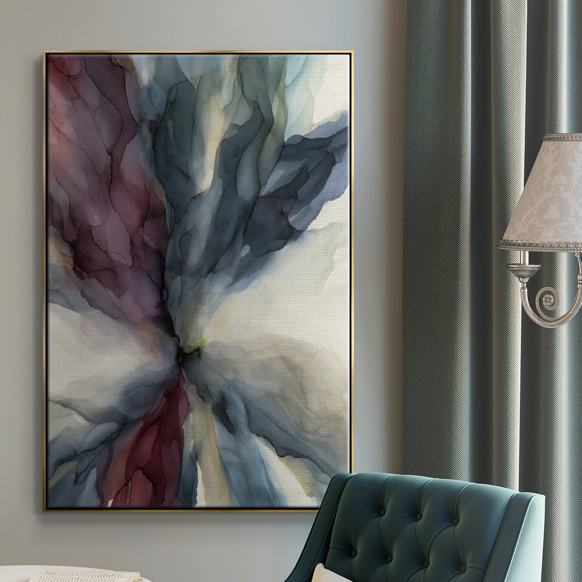 Untitled - Floater Framed Canvas Print