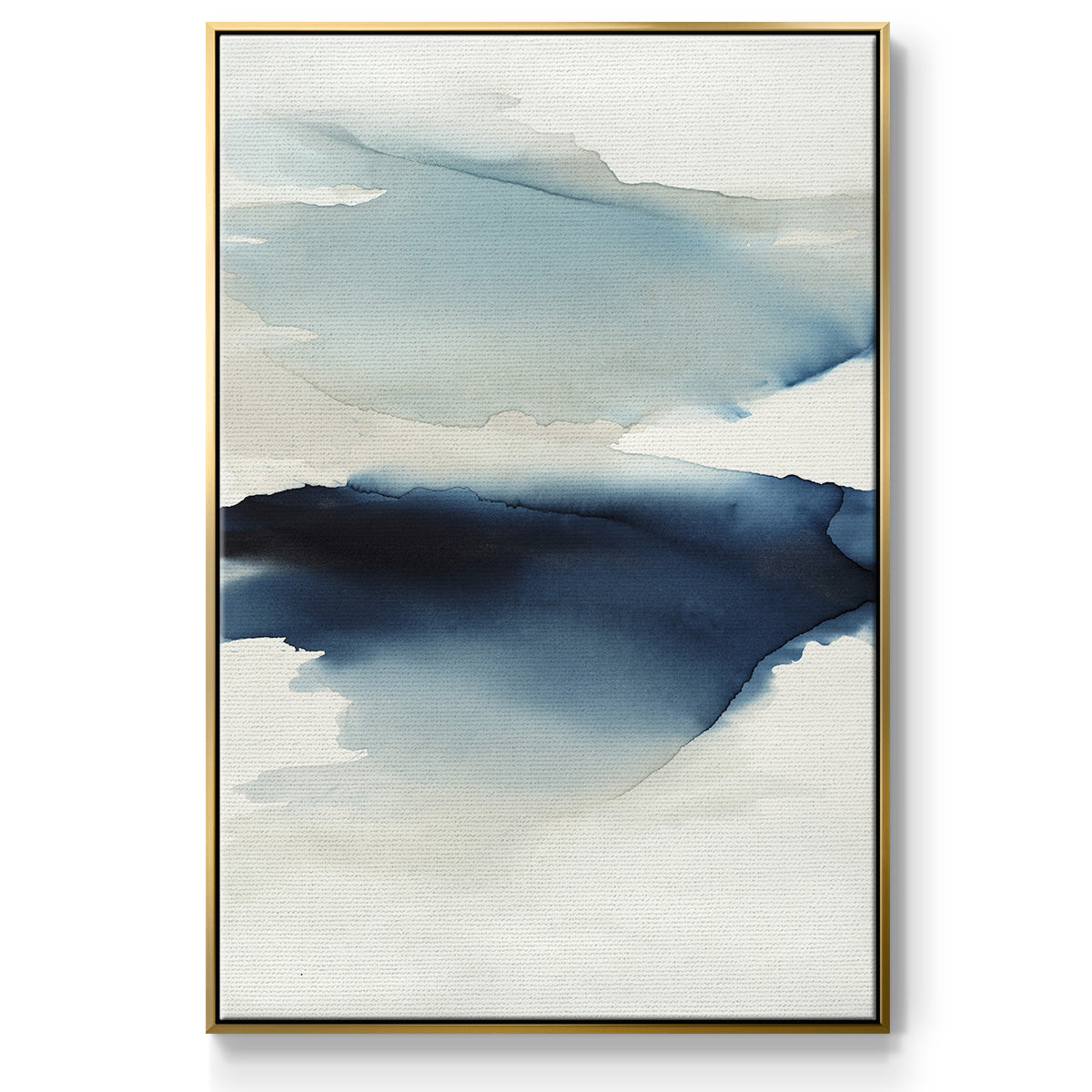 Waves I - Floater Framed Canvas Print