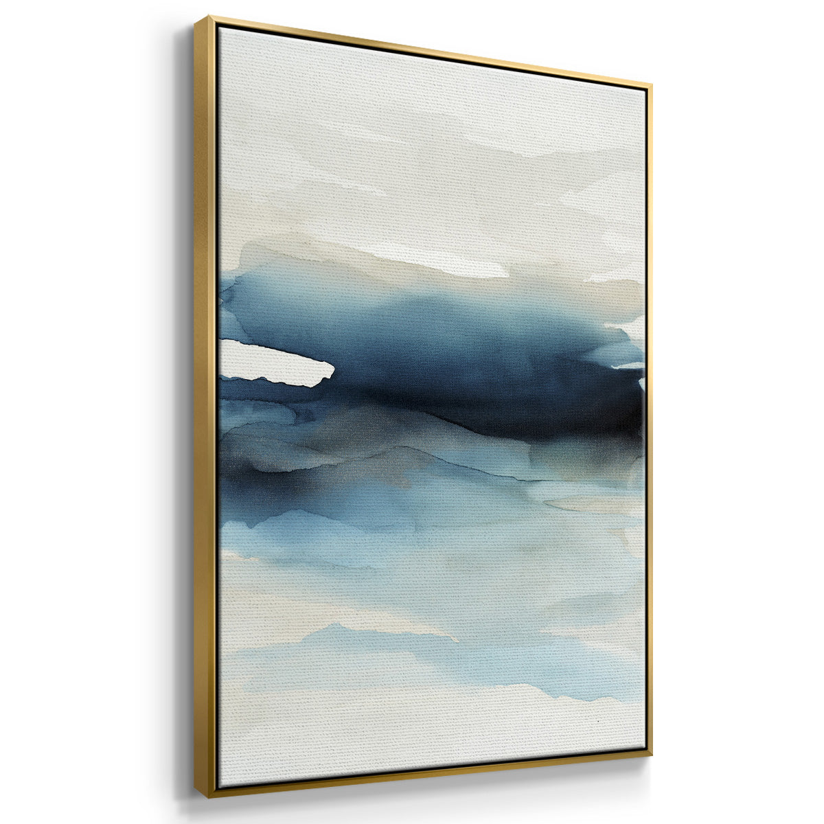 Waves II - Floater Framed Canvas Print