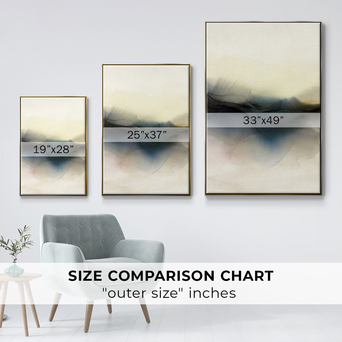 Continuum I - Floater Framed Canvas Print