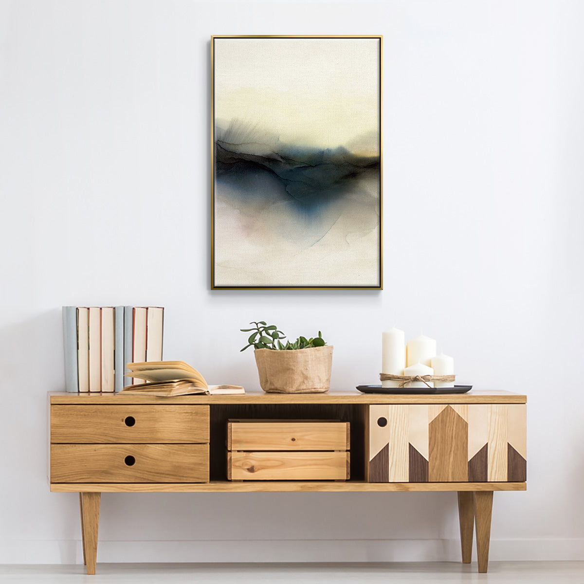 Continuum I - Floater Framed Canvas Print