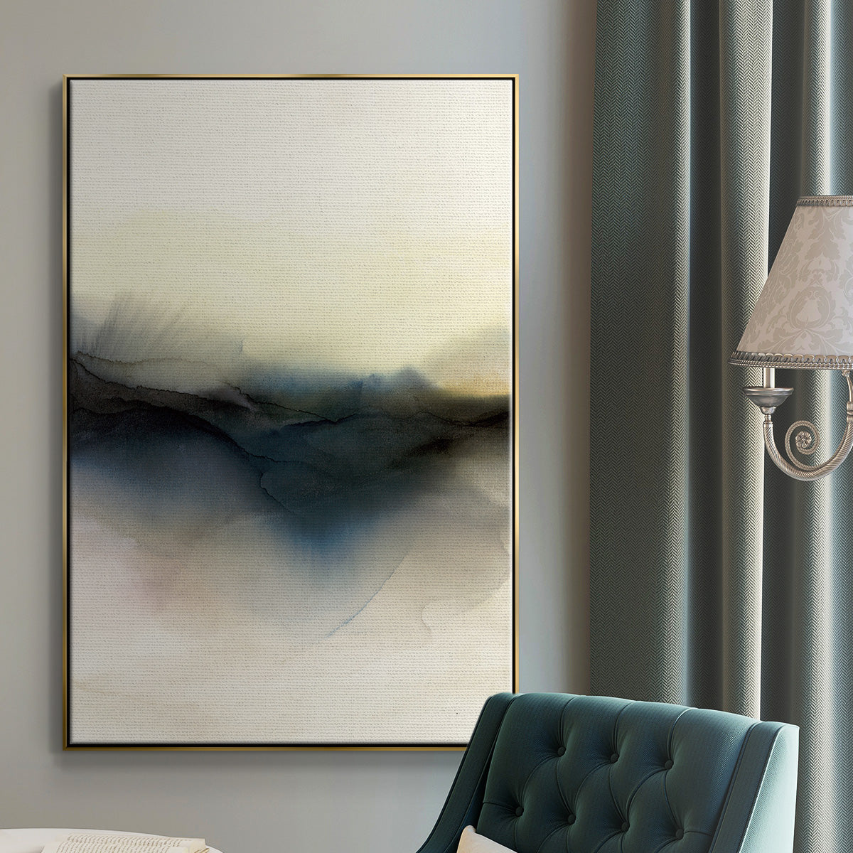 Continuum I - Floater Framed Canvas Print