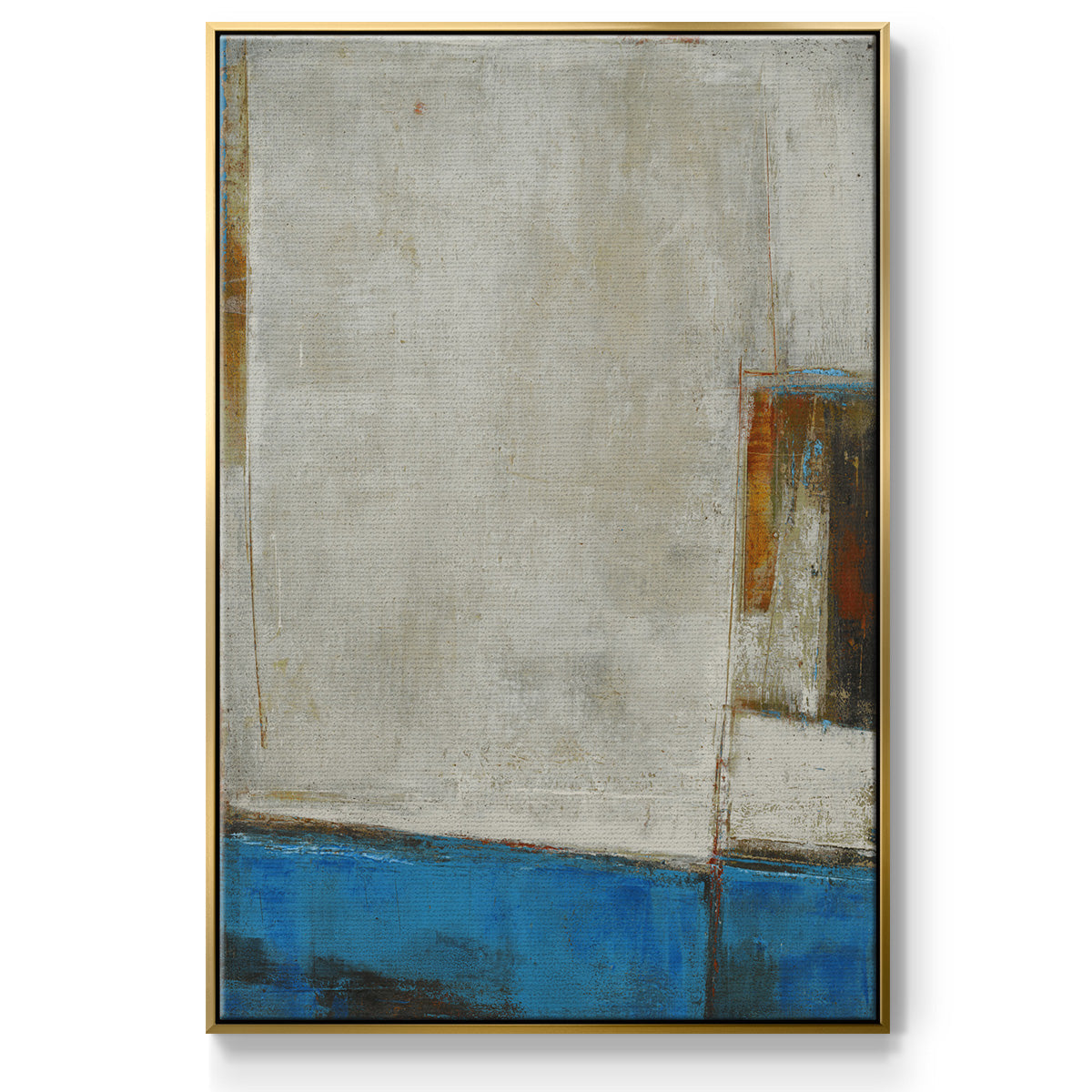 A Warped Window - Floater Framed Canvas Print