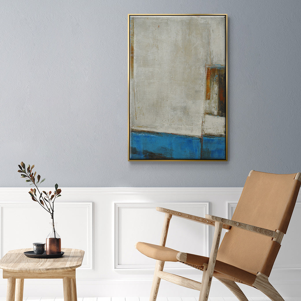 A Warped Window - Floater Framed Canvas Print