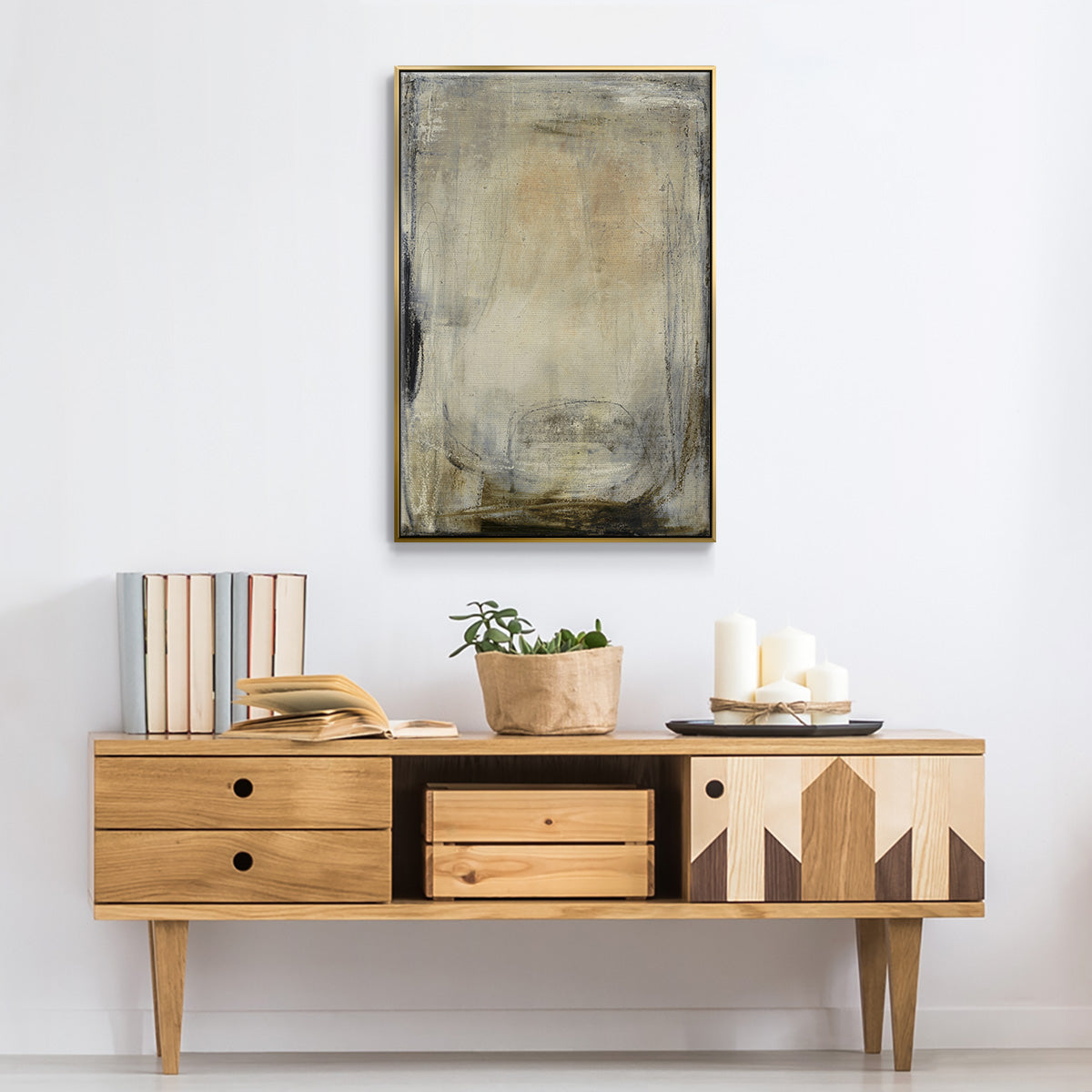 This is the Picture - Floater Framed Canvas Print