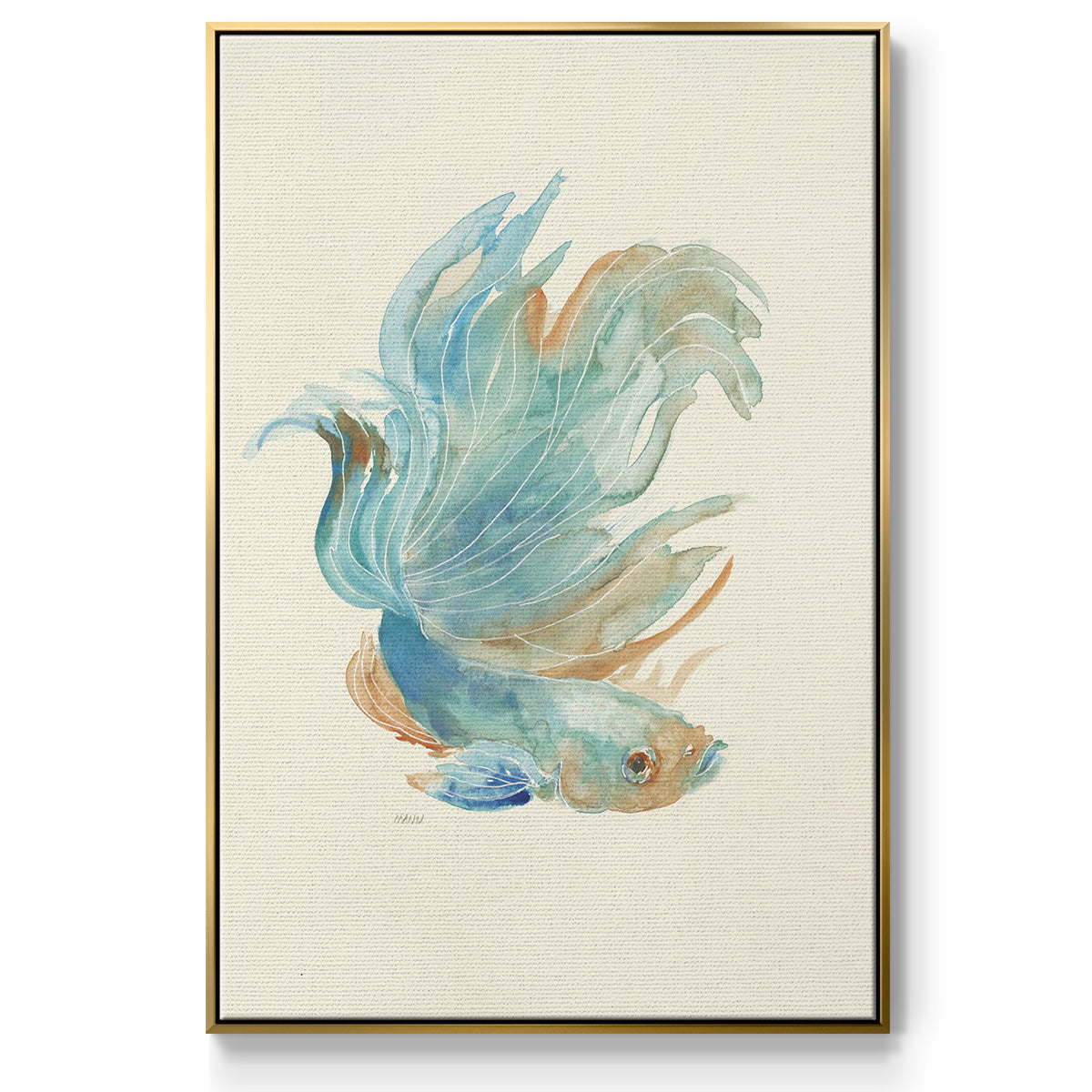 Betta I - Floater Framed Canvas Print
