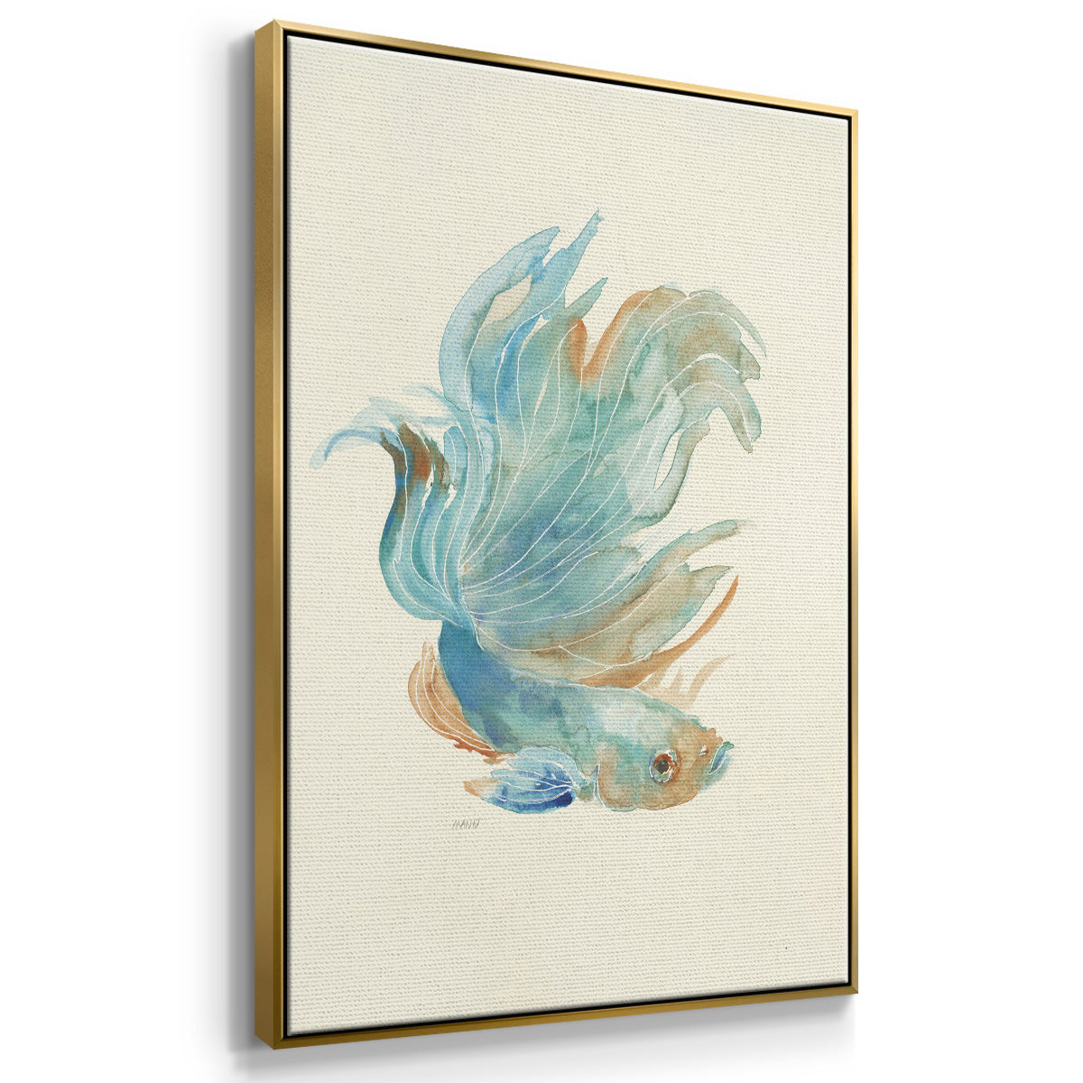 Betta I - Floater Framed Canvas Print