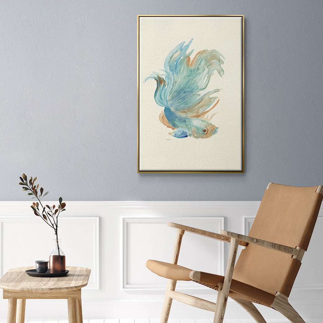 Betta I - Floater Framed Canvas Print
