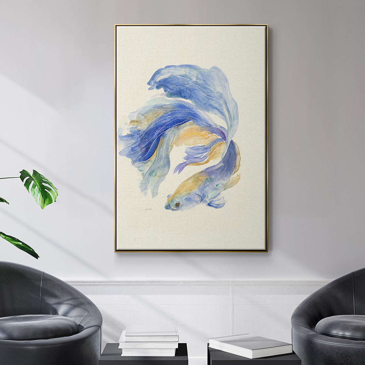 Betta II - Floater Framed Canvas Print