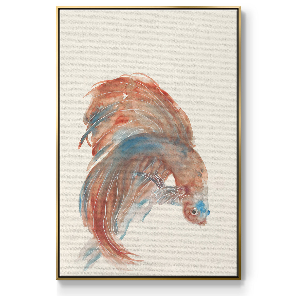 Betta III - Floater Framed Canvas Print