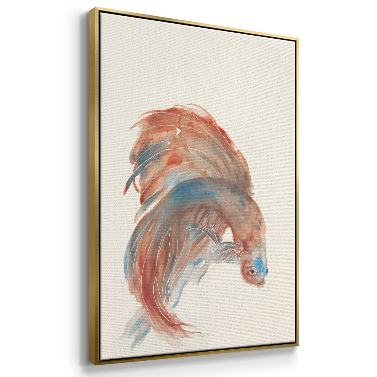 Betta III - Floater Framed Canvas Print