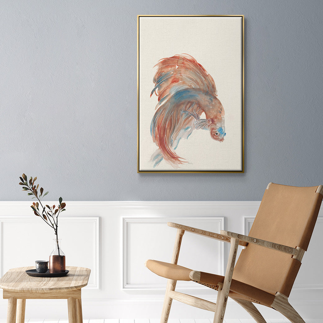 Betta III - Floater Framed Canvas Print
