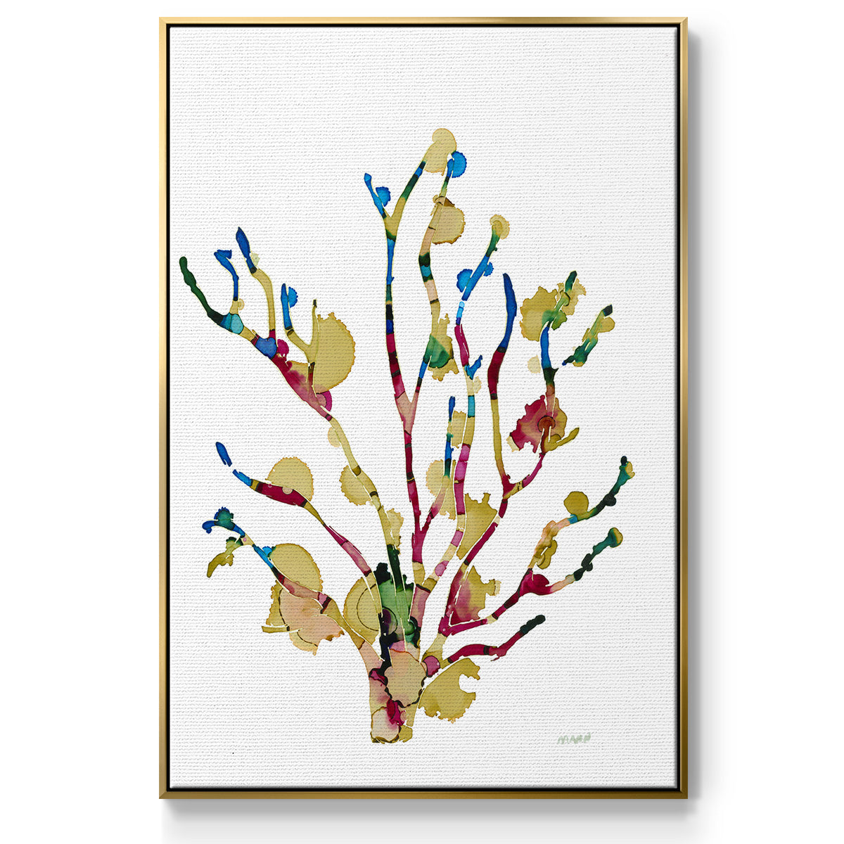 Sea Coral III - Floater Framed Canvas Print