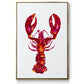Lobster - Floater Framed Canvas Print