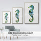 Seahorse - Floater Framed Canvas Print