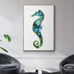 Seahorse - Floater Framed Canvas Print