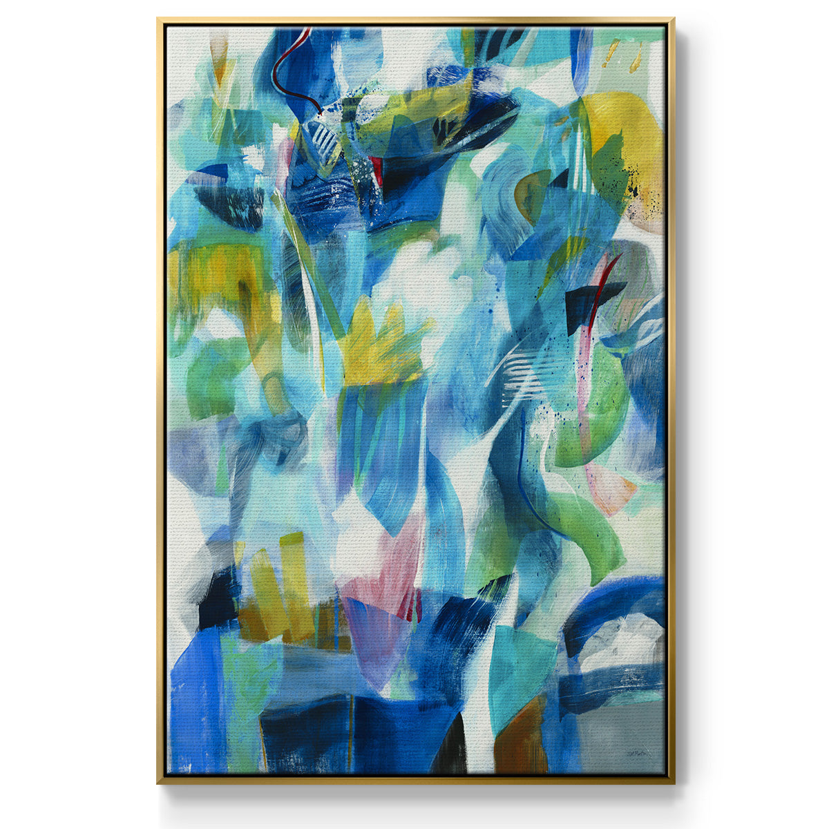 Green Passage - Floater Framed Canvas Print