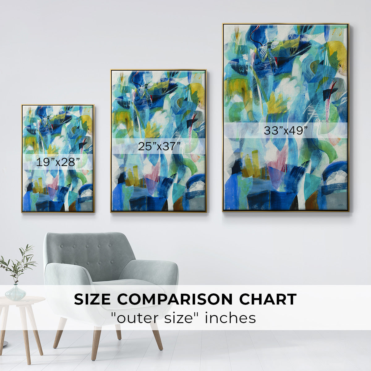 Green Passage - Floater Framed Canvas Print