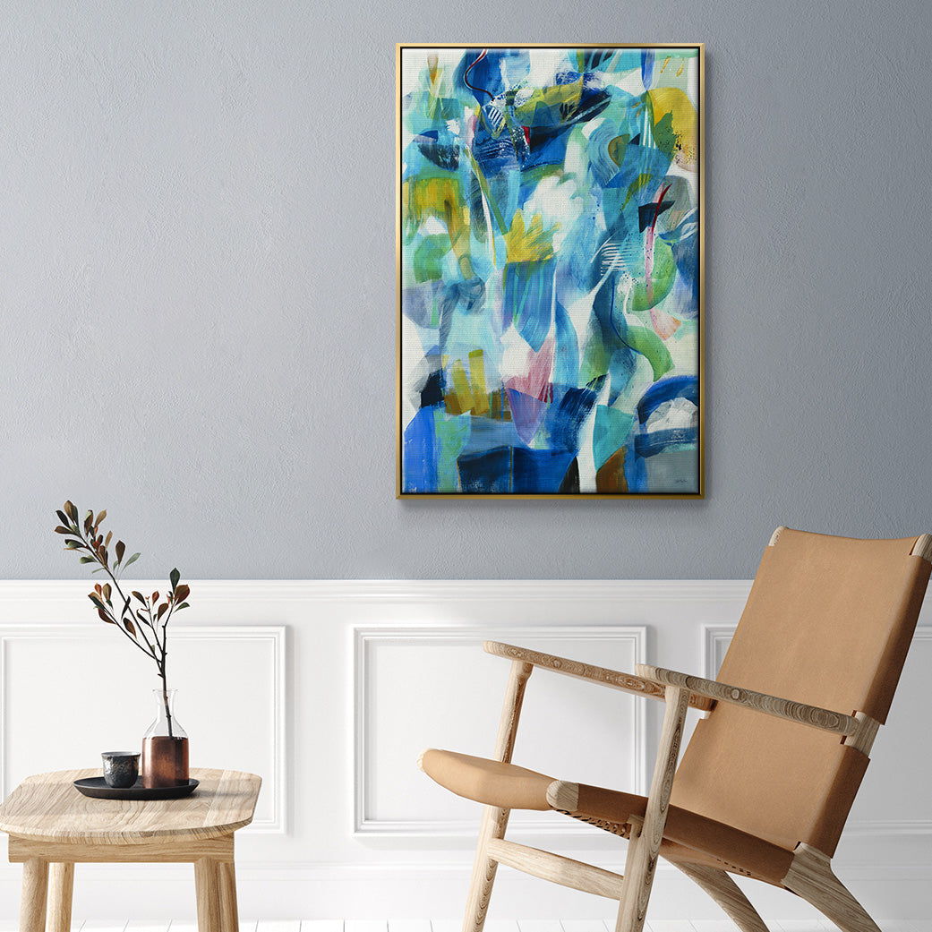 Green Passage - Floater Framed Canvas Print