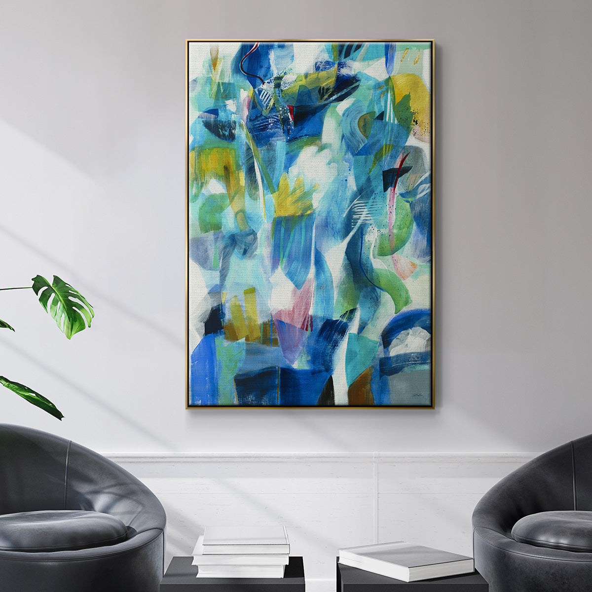 Green Passage - Floater Framed Canvas Print