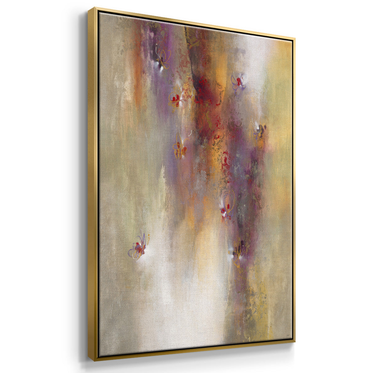 Scarlet Summer - Floater Framed Canvas Print