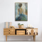Lady in Blue - Floater Framed Canvas Print