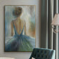 Lady in Blue - Floater Framed Canvas Print