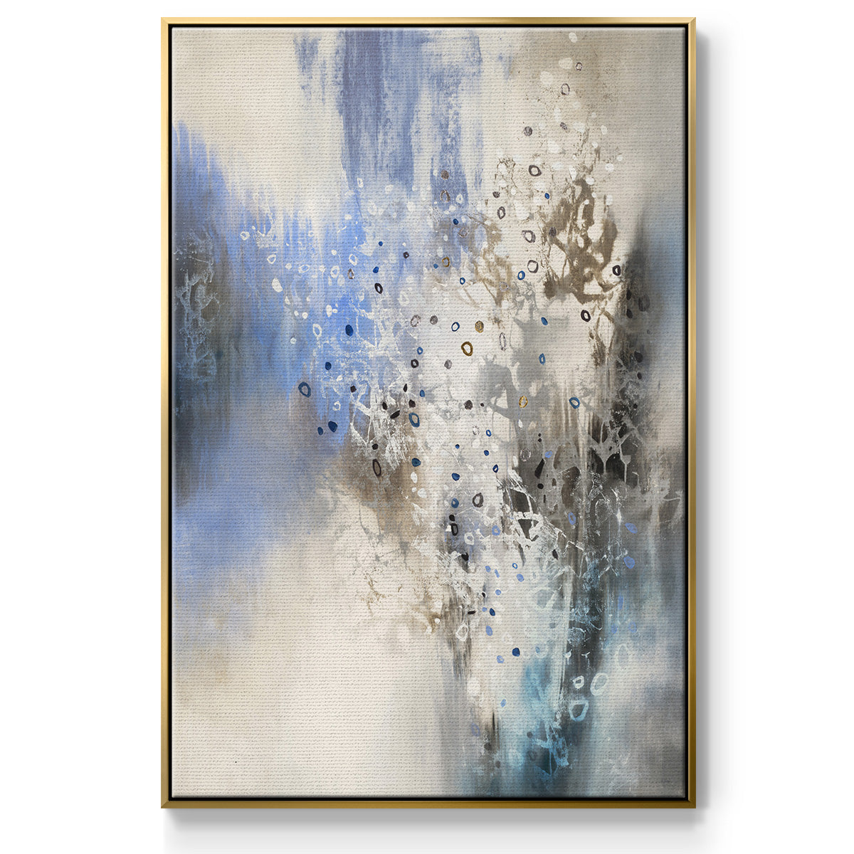 Glacier Stones - Floater Framed Canvas Print