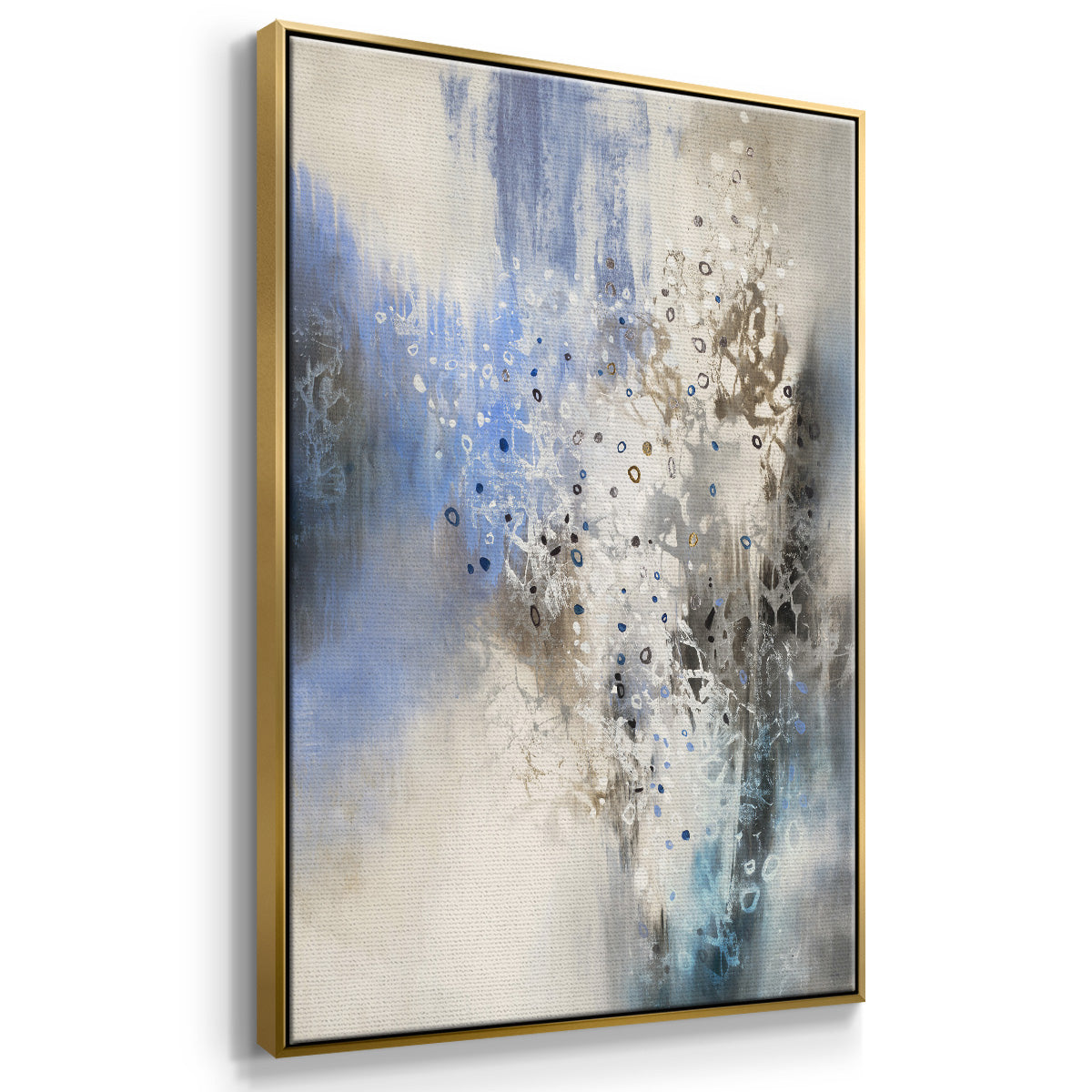 Glacier Stones - Floater Framed Canvas Print