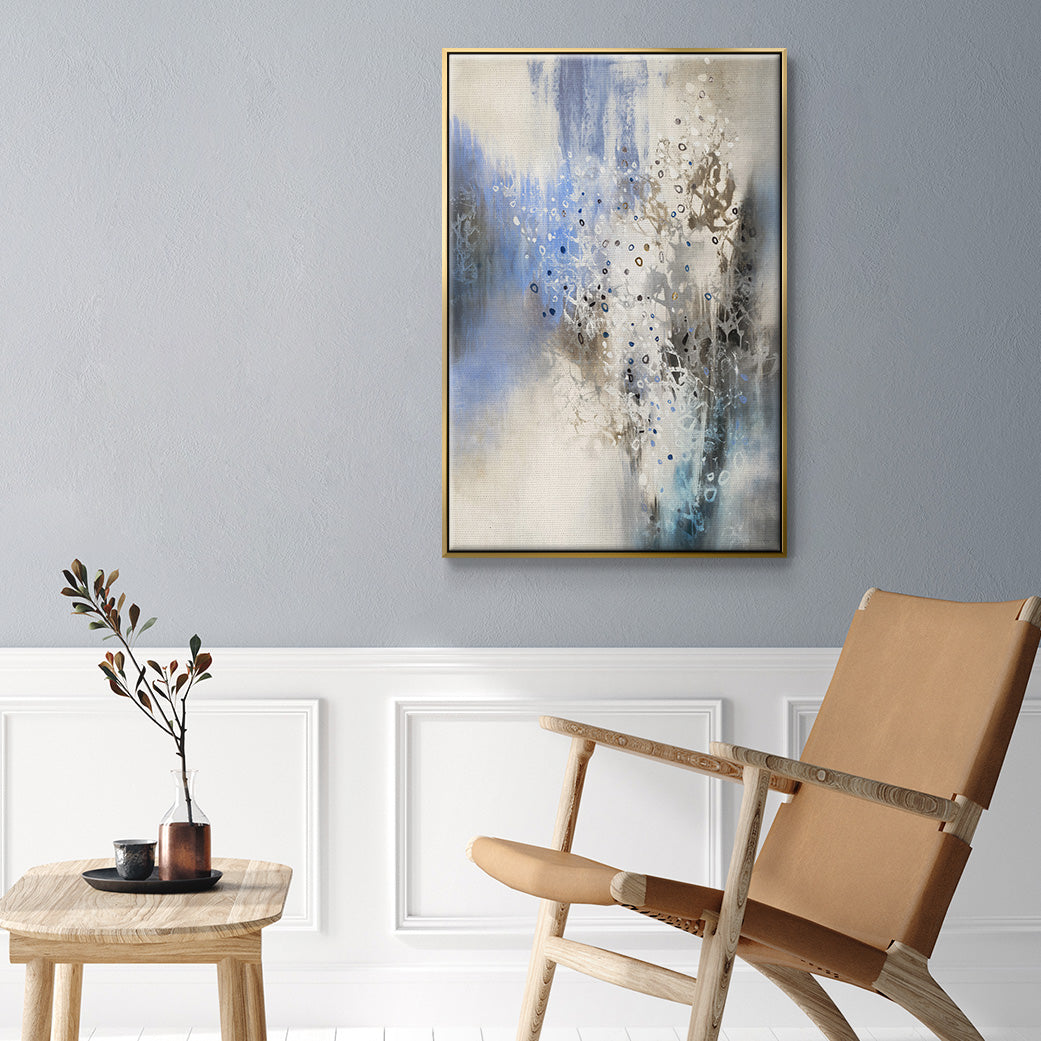 Glacier Stones - Floater Framed Canvas Print