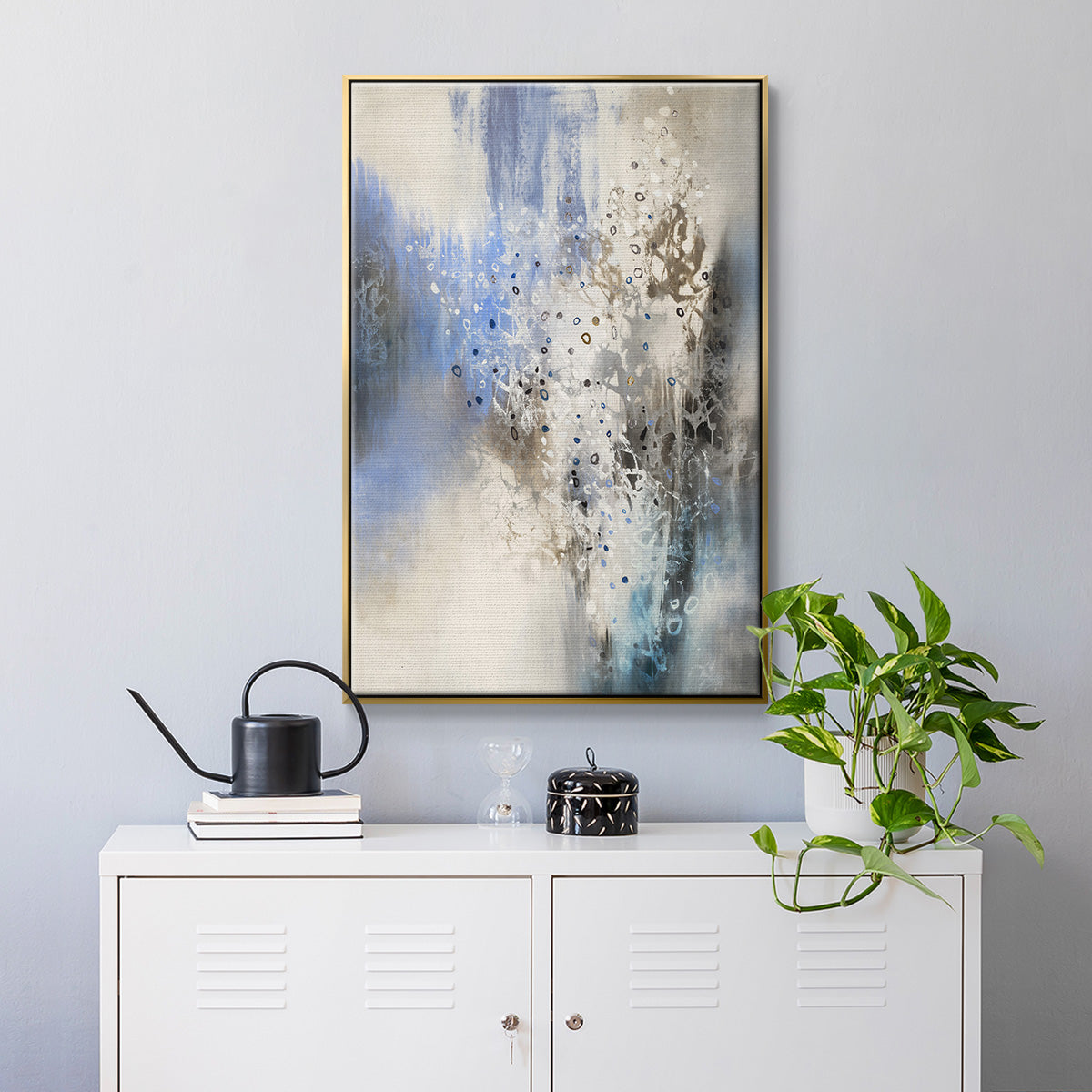 Glacier Stones - Floater Framed Canvas Print
