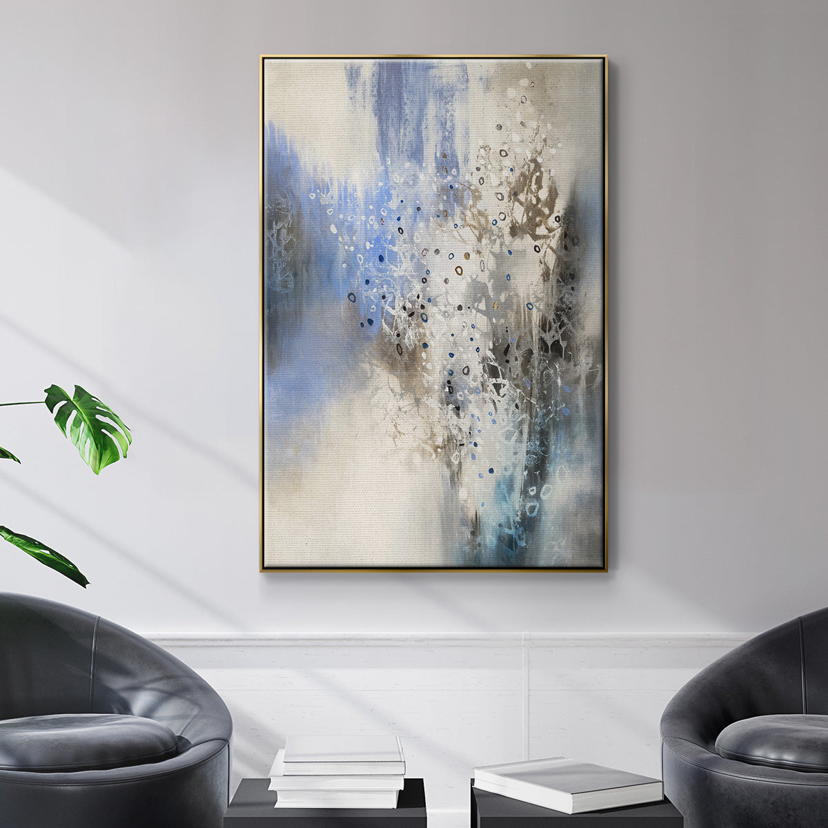 Glacier Stones - Floater Framed Canvas Print