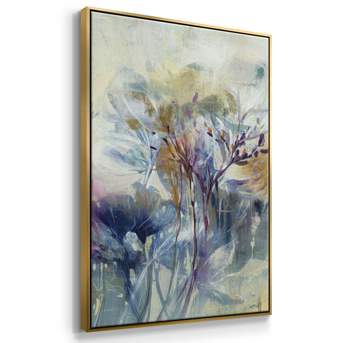 Meadow Saffron II - Floater Framed Canvas Print