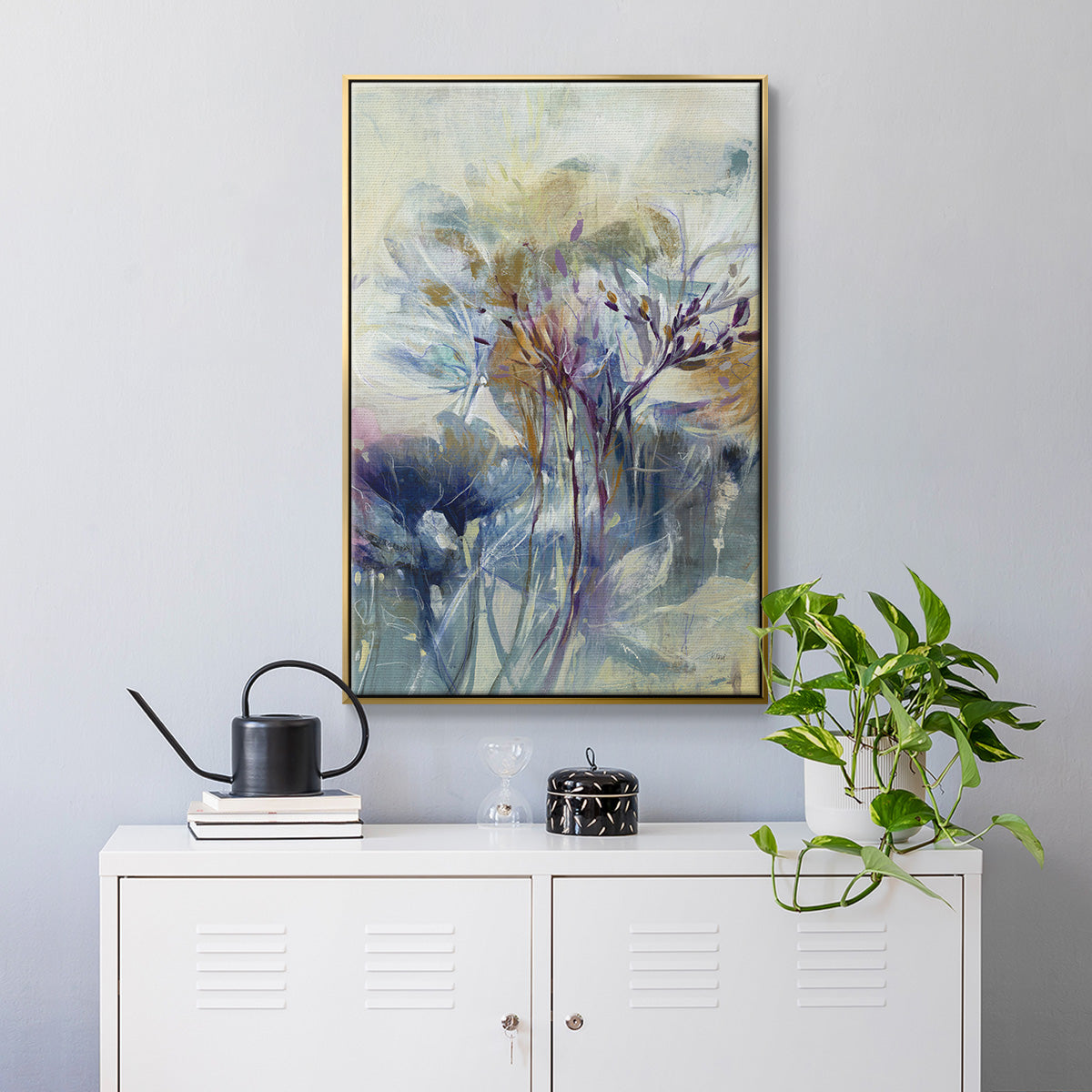 Meadow Saffron II - Floater Framed Canvas Print
