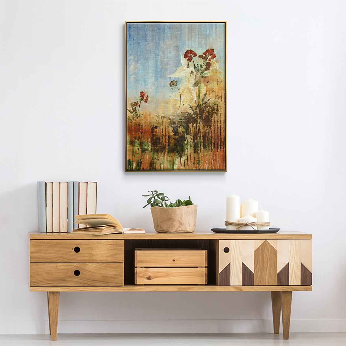 Dedicated to Spring - Floater Framed Canvas Print