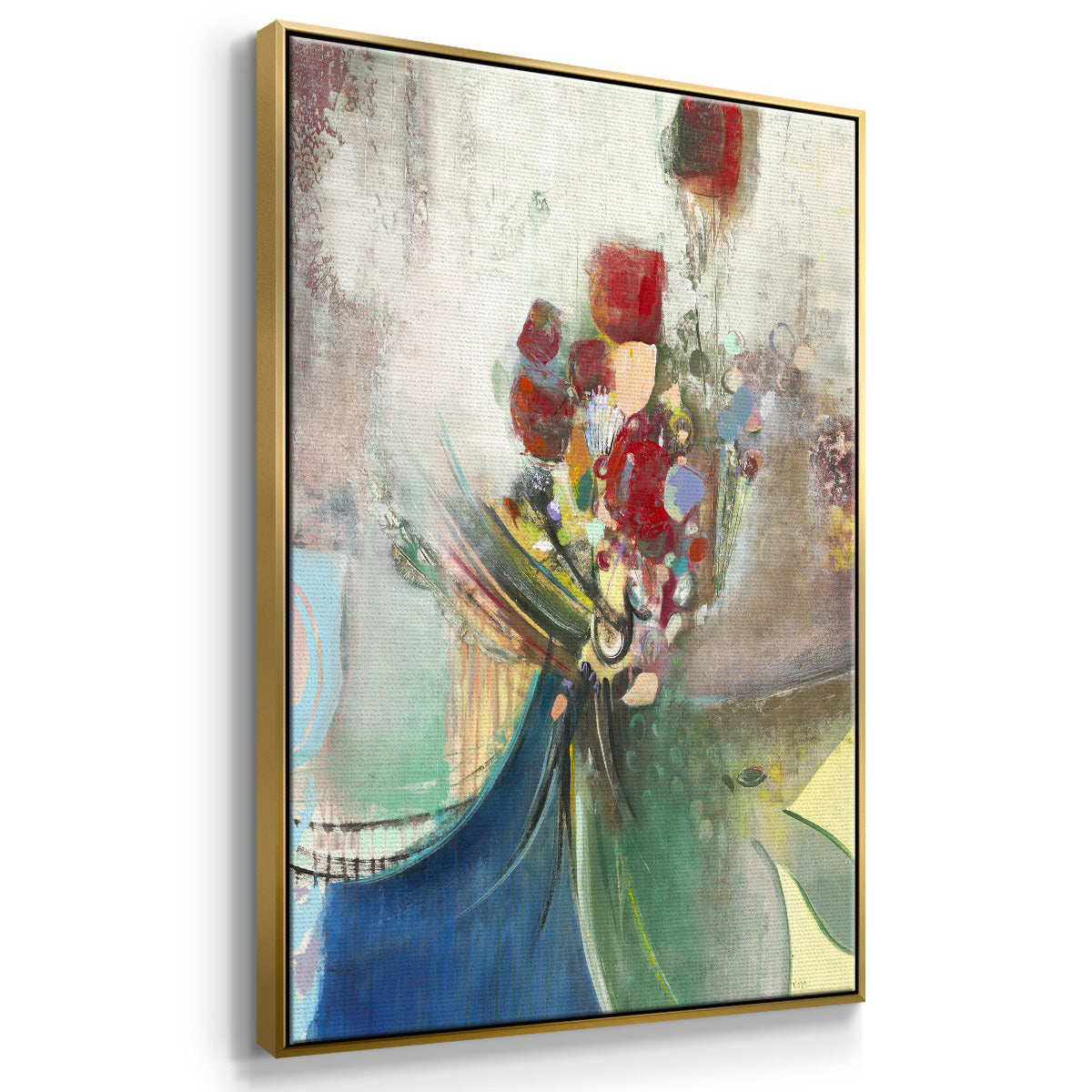 Celebration II - Floater Framed Canvas Print
