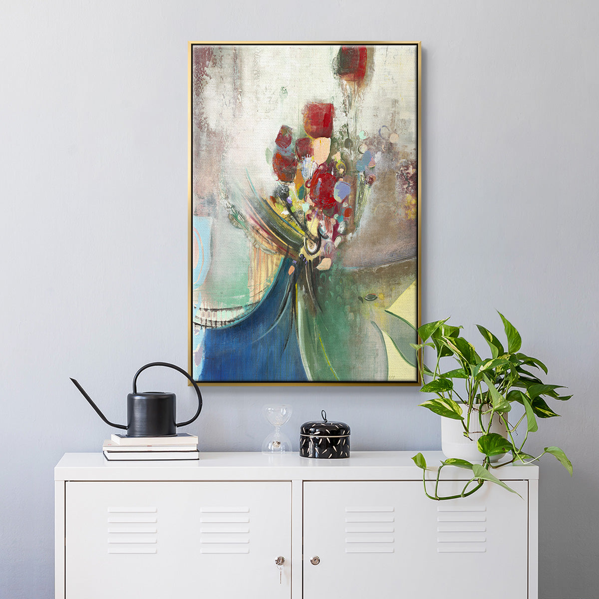 Celebration II - Floater Framed Canvas Print