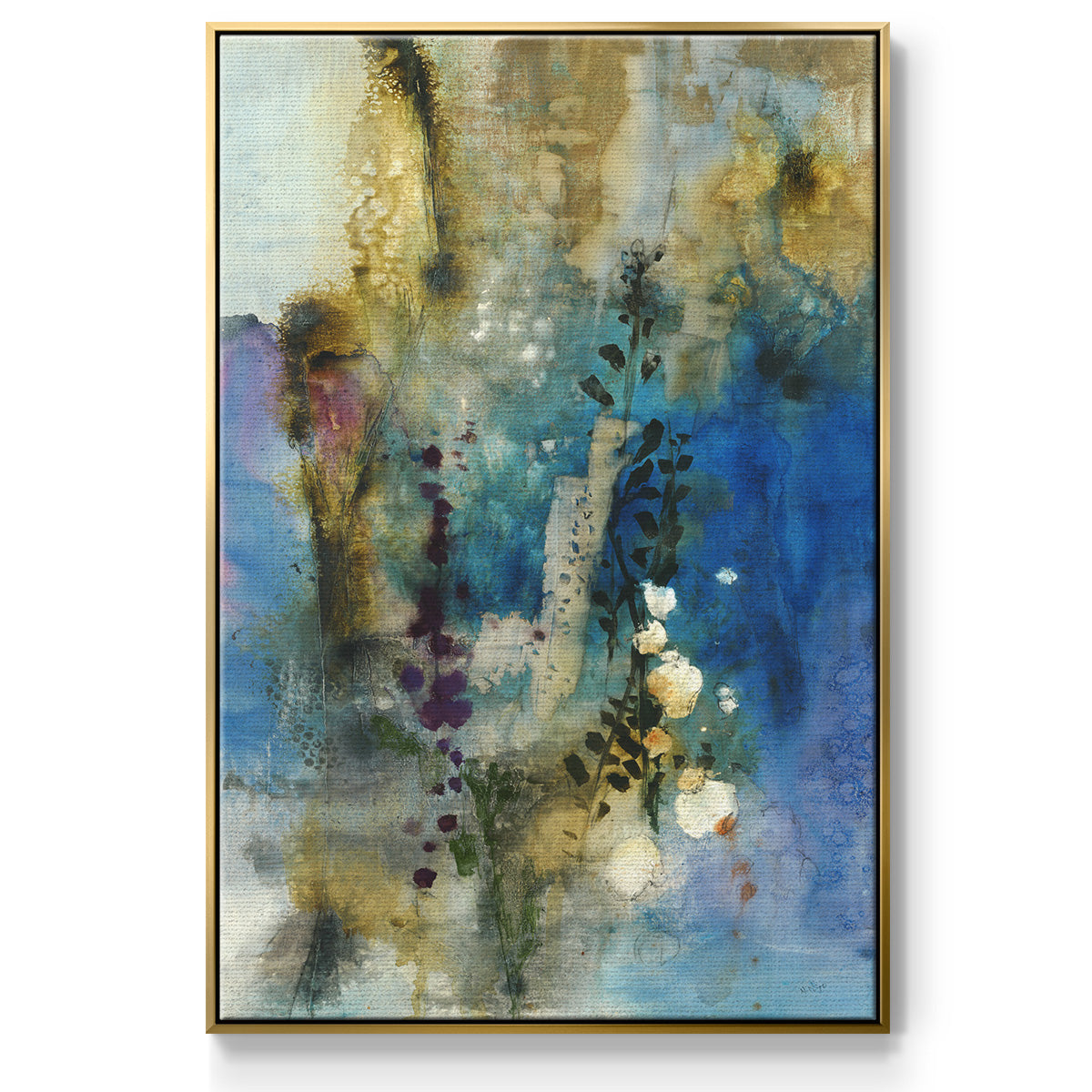 Immerge I - Floater Framed Canvas Print